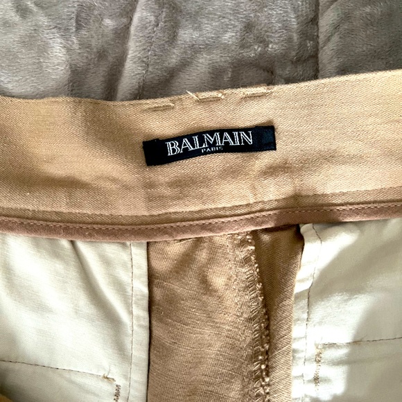 Balmain Khaki zipper pants - Picture 2 of 6